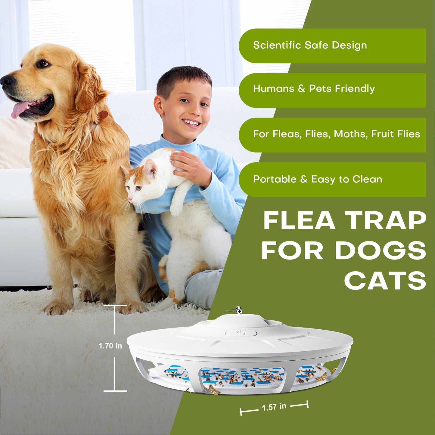 Kiwinurse Portable Flea Trap UVLA1005